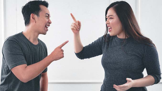 Man And Woman Arguing