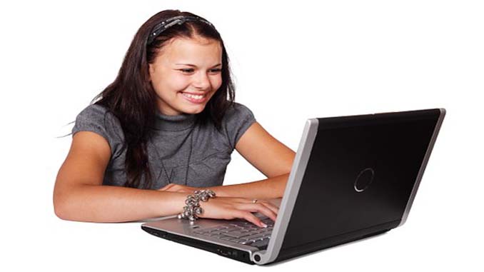 Woman On Laptop