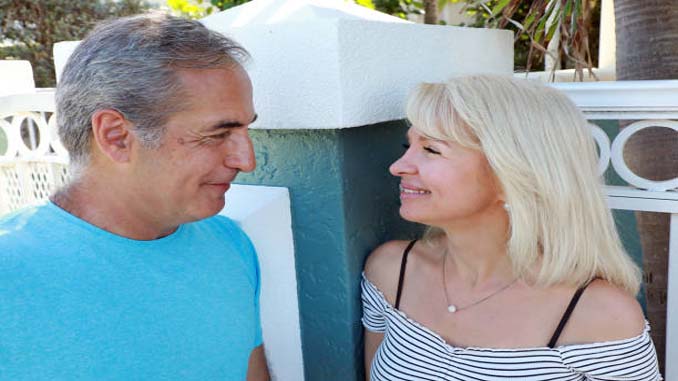 Man And Woman Looking At Each Other