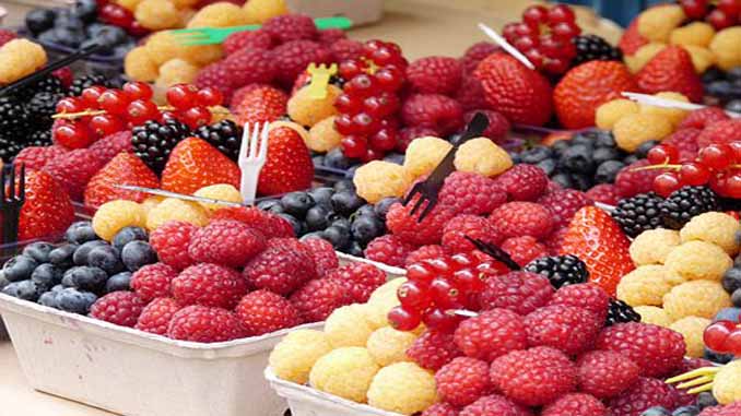 Baskets Of Various Berries
