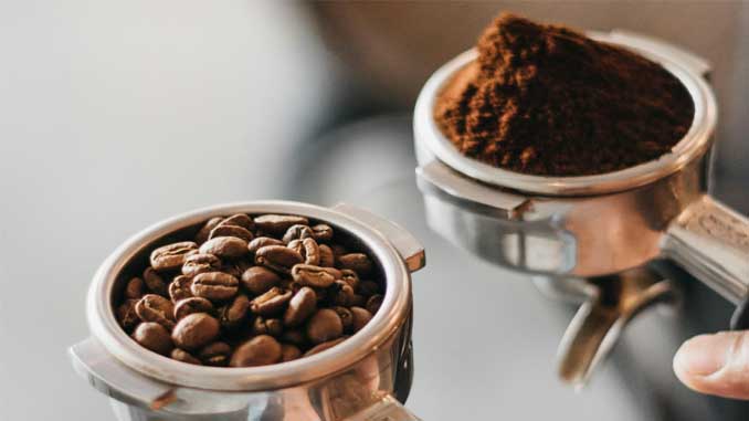 Ground And Unground Coffee Beans