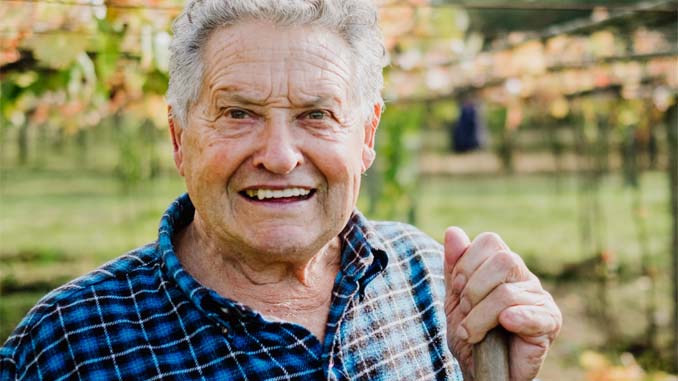 Older Man In A Field