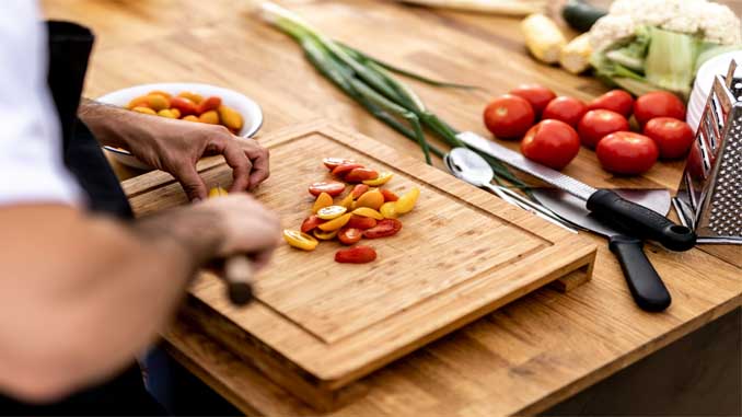 Man Chopping Veggies