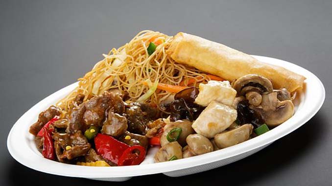 A Plate Of Chinese Food