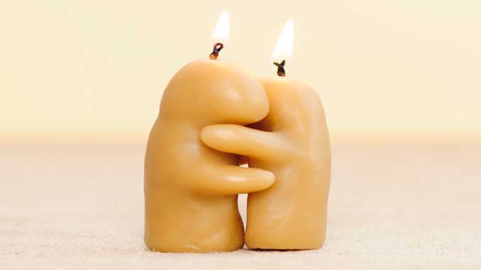 Two Lit Candles