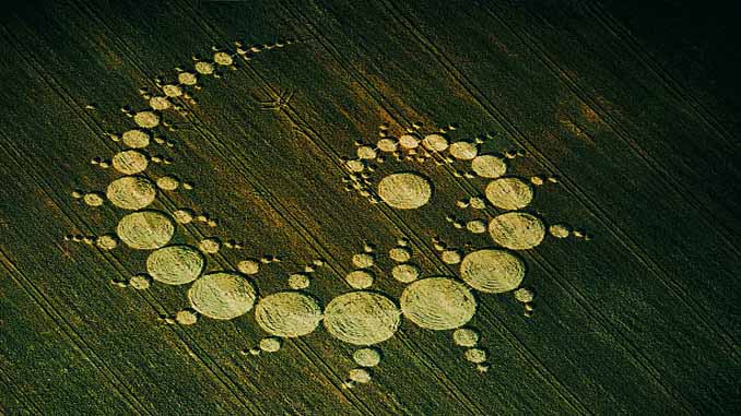 Crop Circles With Intricate Design