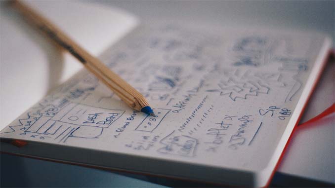 Notebook With Writing