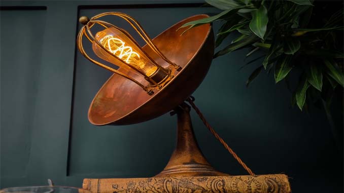 Lamp Made From Recycled Materials