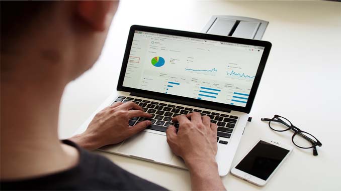 Man Working On His Laptop