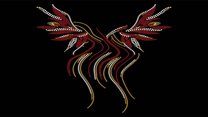 Intricate Design On A Black Background