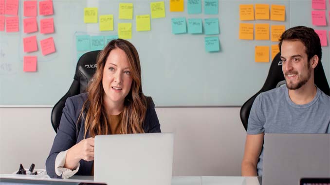 Man And Woman In Conversation