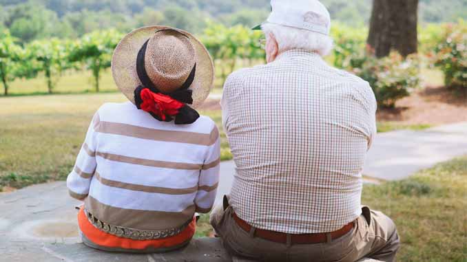 Seniors Enjoying The Scenery