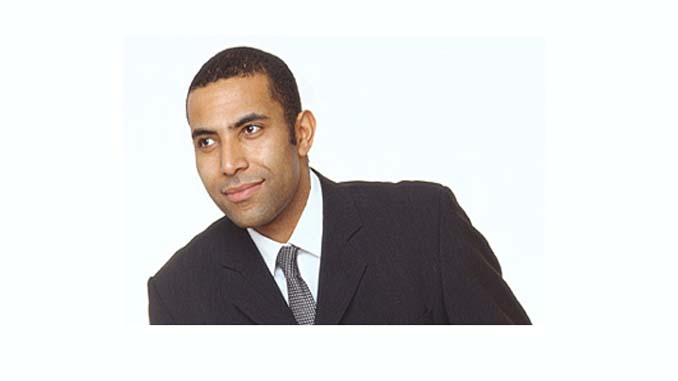 Business Man Looking To The Right