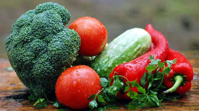 Broccoli, Tomatoes, Peppers
