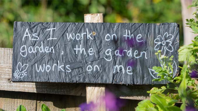Affirmation Written On A Sign