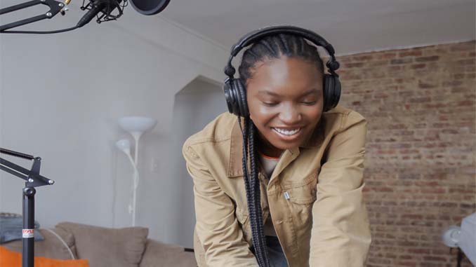 Woman With Headphones