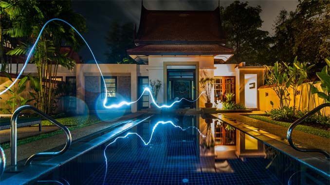 Modern Home With A Large Swimming Pool