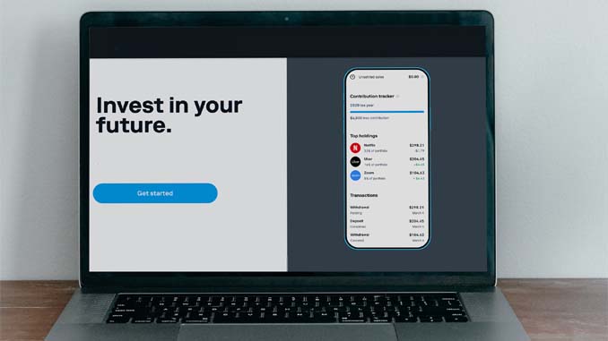 Laptop With "Invest In Your Future" On The Screen