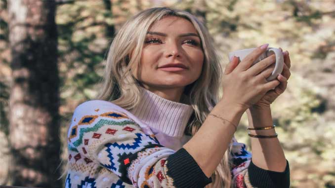 Woman On Bridge Staring Off In The Distance