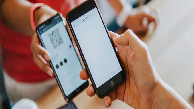 A Code Being Scanned