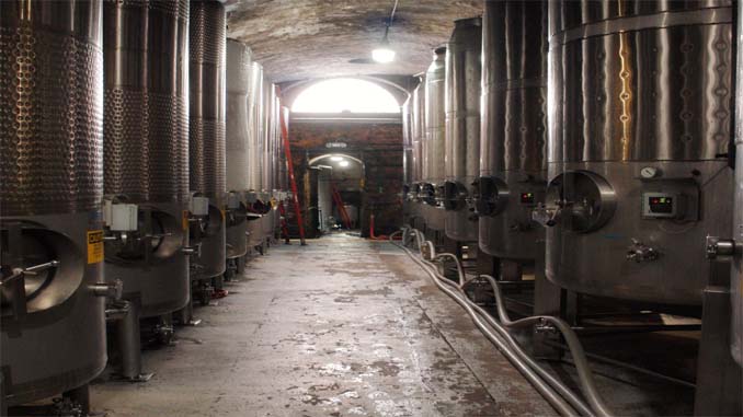 Factory Where Wine Is Being Made