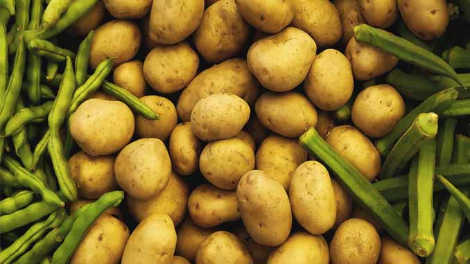 Pic Of Potatoes And Green Beans