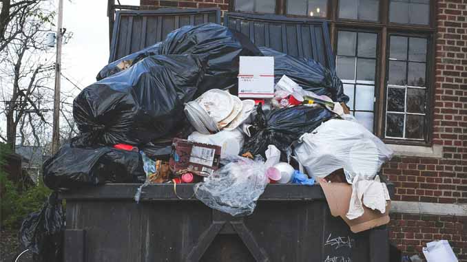A Overflowing Dumpster