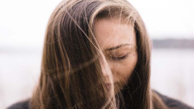 Woman With Closed Eyes