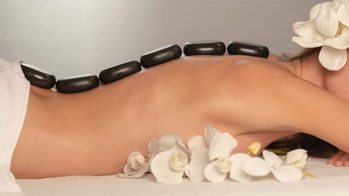 Woman Laying On Massage Table