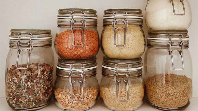Dry Beans In Mason Jars