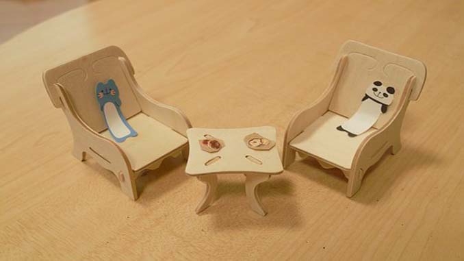 Miniature Furniture Made From Wood