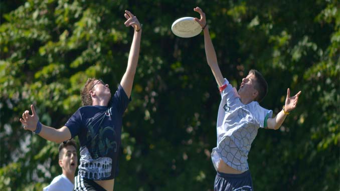 Three Males After A Frisbee