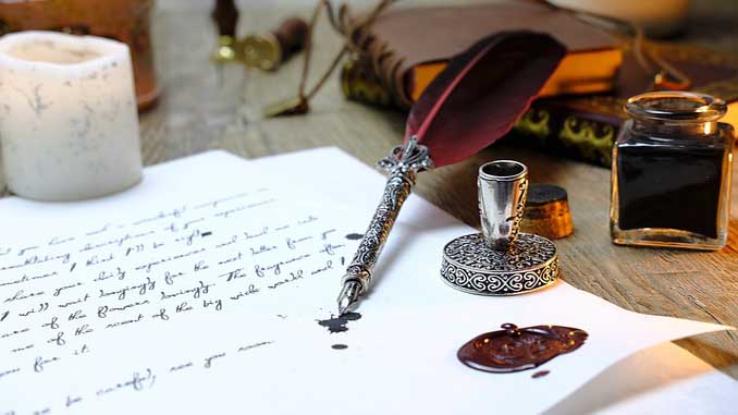 Fountain Pen And Written Document