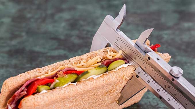 Calipers Measuring The Width Of A Sandwich