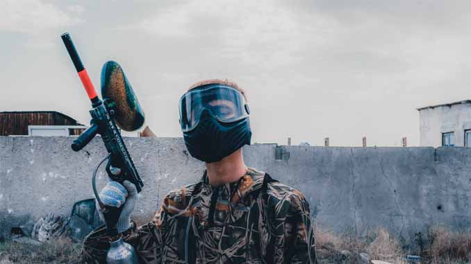 Player Posing With His Gun