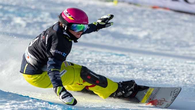 Snowboarder Coming Down The Hill