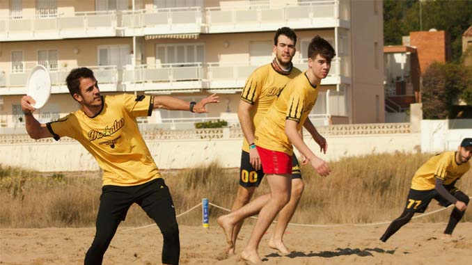 A Team Of Frisbee Players