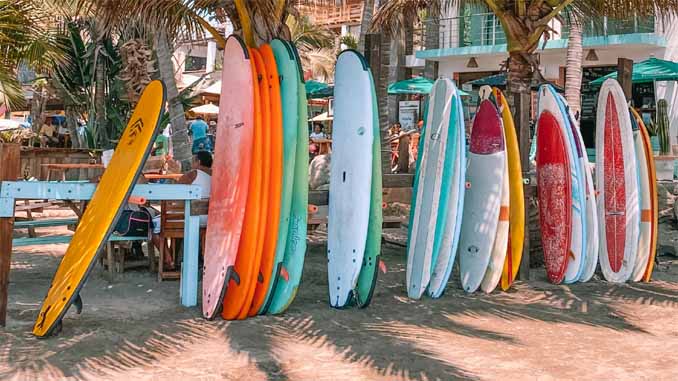A Row Of Surfboards