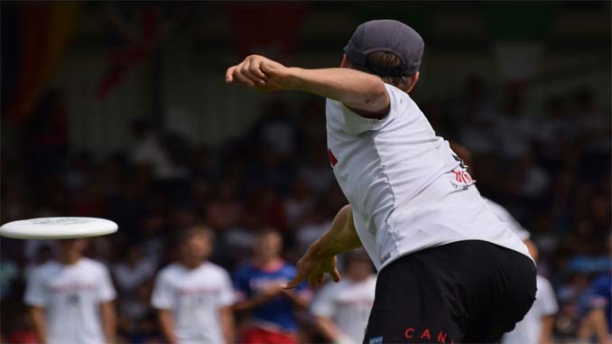 Man Throwing A Frisbee