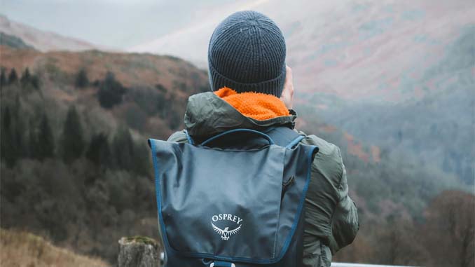 Man Enjoying A Scenic View