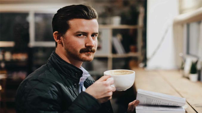 Man Holding His Coffee